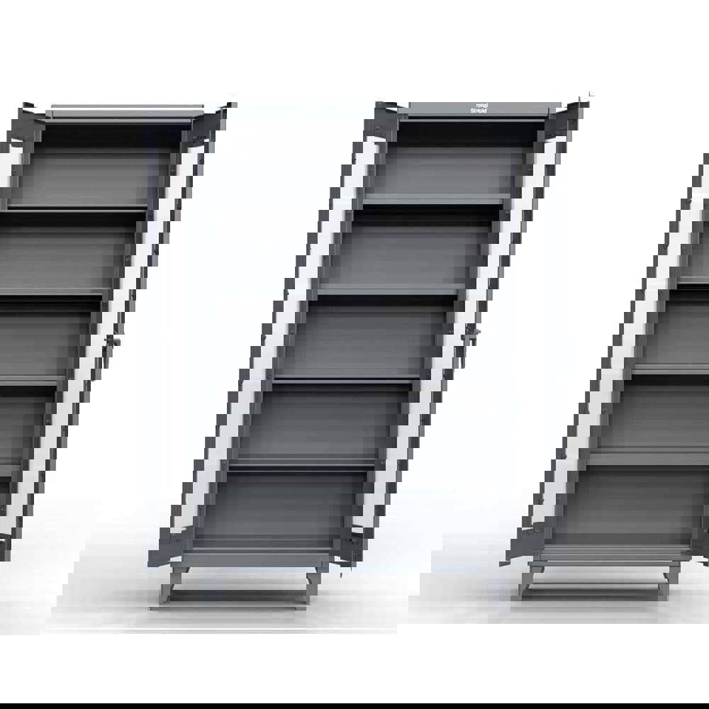 CLEARVIEW STOR CABINET, 4 SHELVES, GRAY